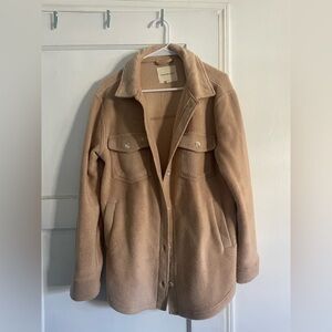 Teddy material shacket from Nordstrom Rack.